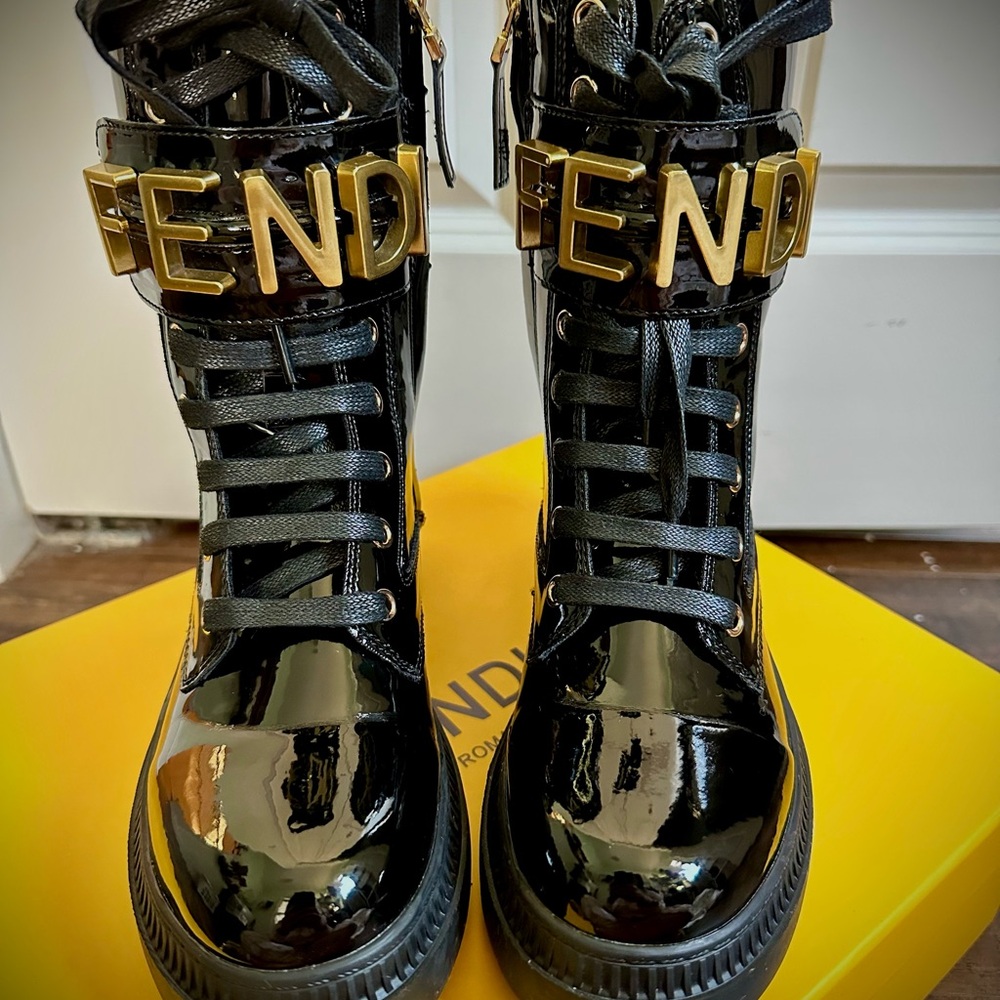 FENDI Women Combat Boots Size 36